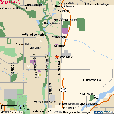 Scottsdale Arizona Map